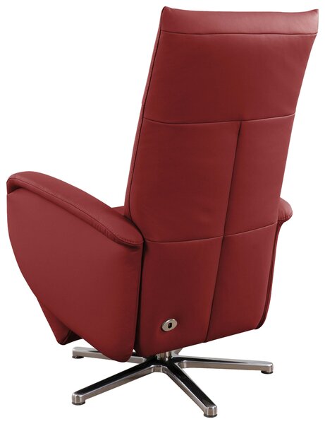 RELAXAČNÉ KRESLO, koža, červená Sit & More - Online Only obývacie izby, Online Only