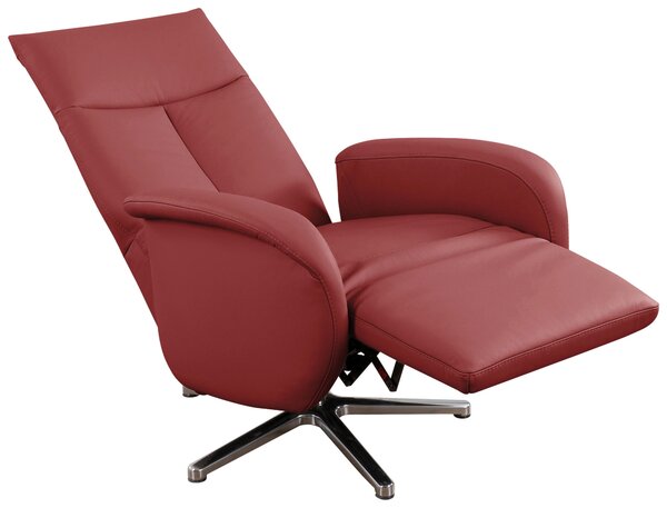 RELAXAČNÉ KRESLO, koža, červená Sit & More - Online Only obývacie izby, Online Only