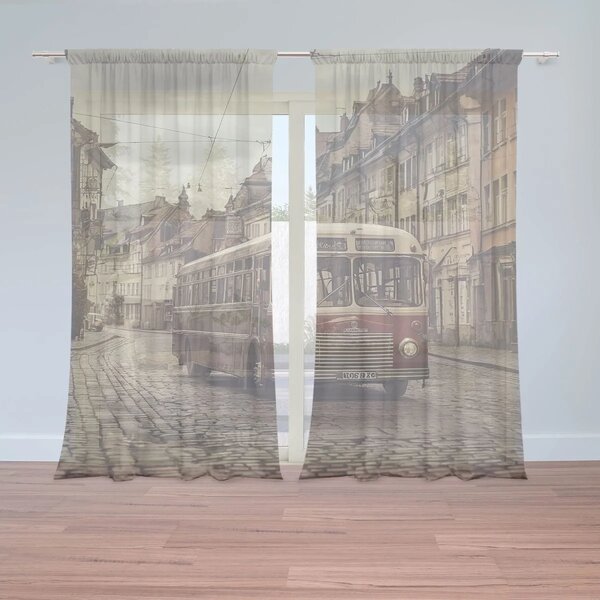 Sablio Záclony Historický autobus: 2ks 150x250cm