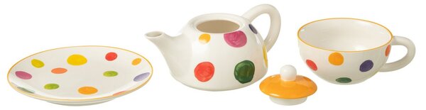 Set 2ks bielo-čierna miska so zlatými detailmi Hollywood - Ø 14*6 cm - J-Line by Jolipa