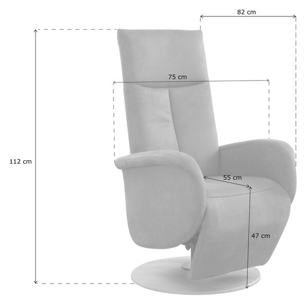 RELAXAČNÉ KRESLO, textil, antracitová Sit & More - Online Only obývacie izby, Online Only
