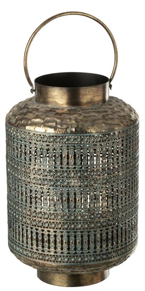 Bronzový antik kovový lampáš s patinou Cylli - Ø 30*45 cm - J-Line by Jolipa