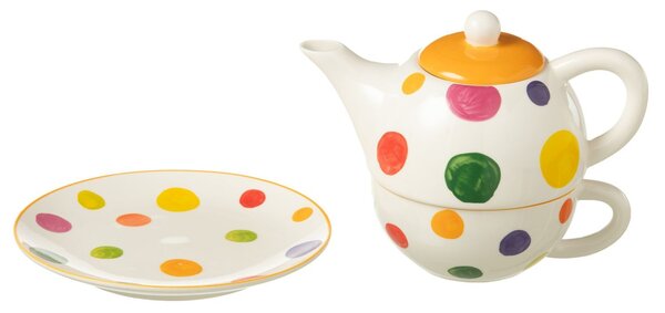 Set 2ks bielo-čierna miska so zlatými detailmi Hollywood - Ø 14*6 cm - J-Line by Jolipa