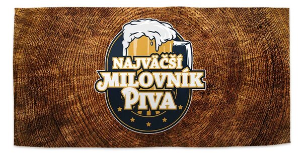 Sablio Uterák Najväčší milovník piva - 30x50 cm