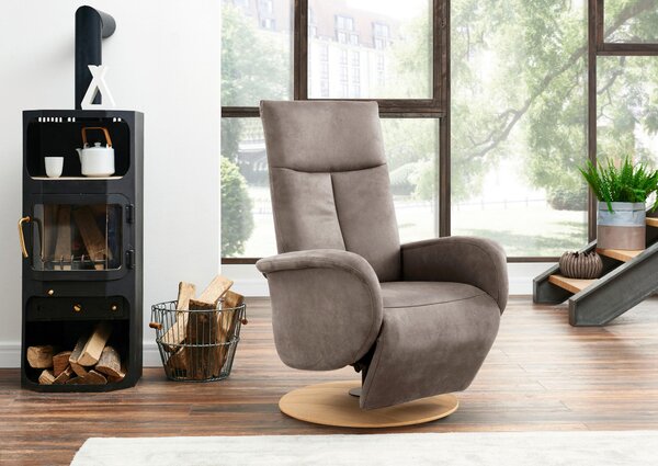 RELAXAČNÉ KRESLO, textil, sivohnedá Sit & More - Online Only obývacie izby, Online Only