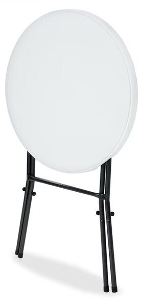 Skladací barový stôl Ø72 cm - biely