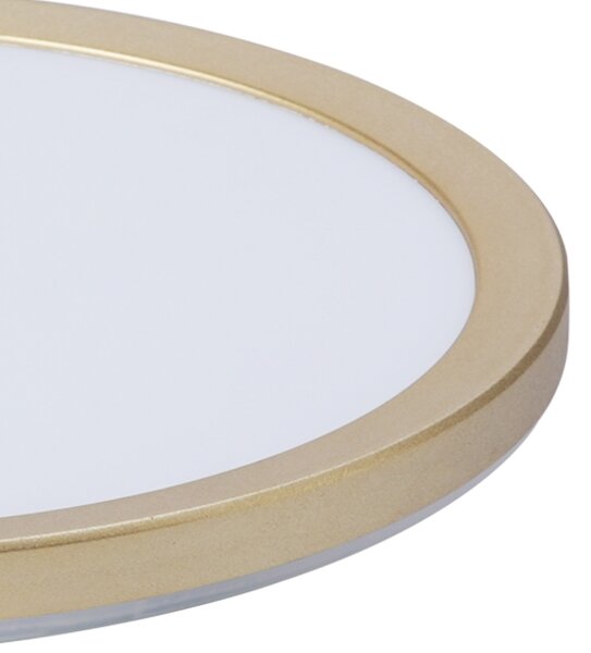 Brilagi - LED kúpeľňové svietidlo ULTRA SLIM LED/18W/230V priemer 30 cm zlaté IP54