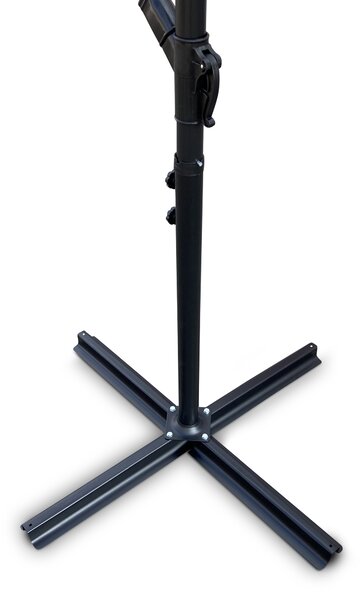 Noela Záhradný slnečník Hook pr. 3m sivý