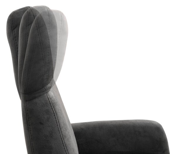 RELAXAČNÉ KRESLO, textil, antracitová Sit & More - Online Only obývacie izby, Online Only