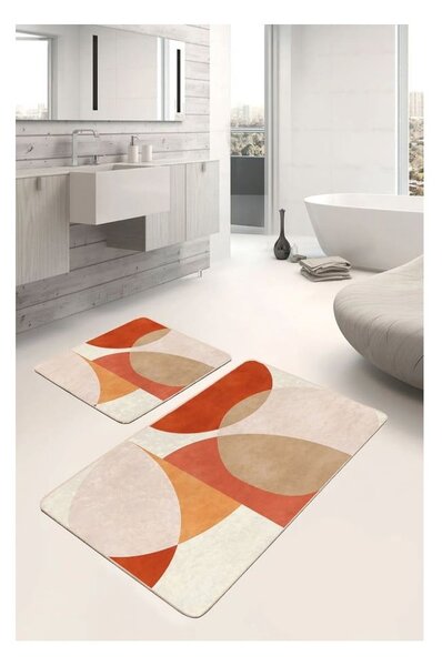 Zamatové kúpeľňové predložky v súprave 2 ks 60x100 cm – Mila Home
