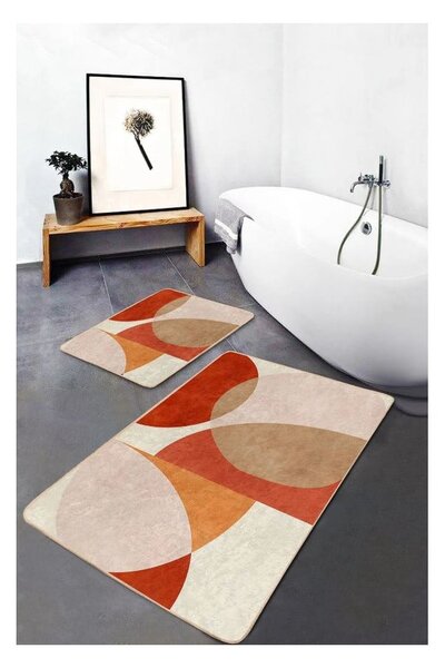 Zamatové kúpeľňové predložky v súprave 2 ks 60x100 cm – Mila Home