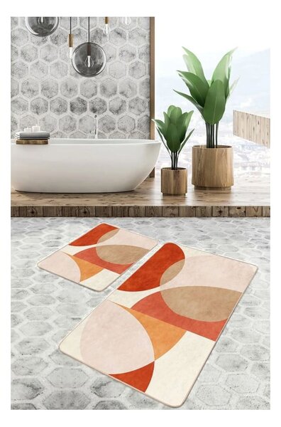 Zamatové kúpeľňové predložky v súprave 2 ks 60x100 cm – Mila Home