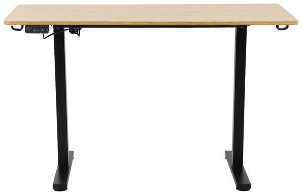 PÍSACÍ STÔL, čierna, farba duba, 120/60/73-118 cm Carryhome - Kancelárske stoly