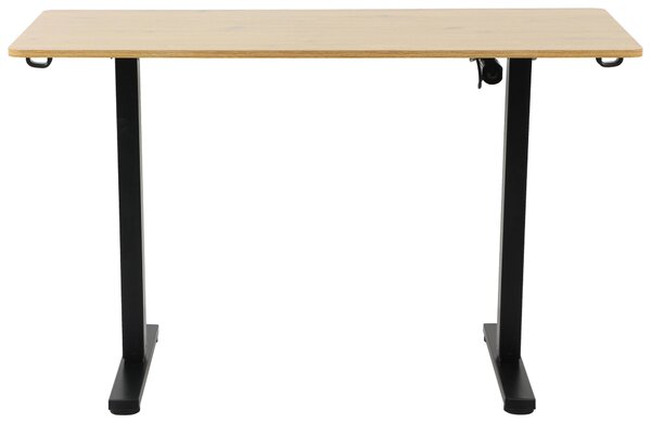 PÍSACÍ STÔL, čierna, farba duba, 120/60/73-118 cm Carryhome - Kancelárske stoly