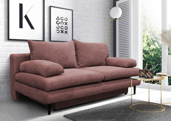 ROZKLADACIA POHOVKA, textil, staroružová P & B - Sedačky, Online Only