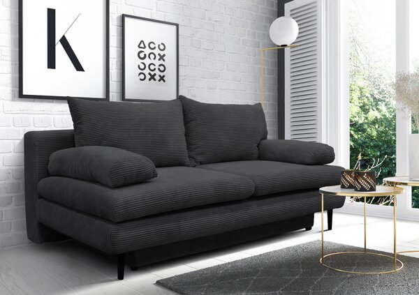 ROZKLADACIA POHOVKA, textil, tmavosivá P & B - Sedačky, Online Only
