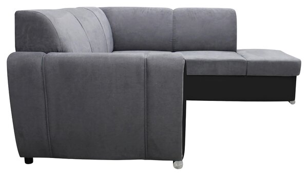 ROHOVÁ SEDAČKA, textil, sivá, čierna MID.YOU - Sedačky, Online Only