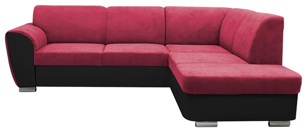 ROHOVÁ SEDAČKA, textil, červená, čierna MID.YOU - Sedačky, Online Only