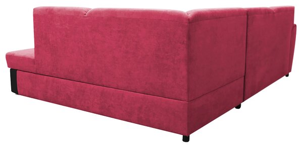 ROHOVÁ SEDAČKA, textil, červená, čierna MID.YOU - Sedačky, Online Only