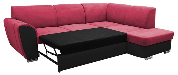 ROHOVÁ SEDAČKA, textil, červená, čierna MID.YOU - Sedačky, Online Only