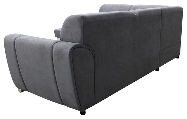 ROHOVÁ SEDAČKA, textil, sivá, biela MID.YOU - Sedačky, Online Only