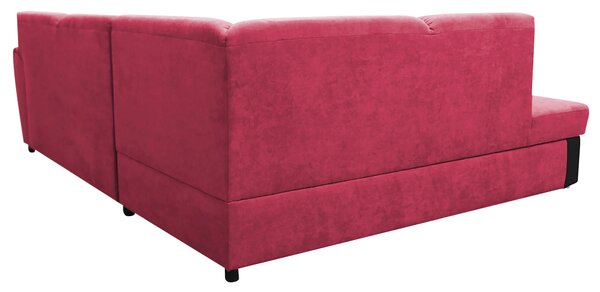 ROHOVÁ SEDAČKA, textil, červená, čierna MID.YOU - Sedačky, Online Only