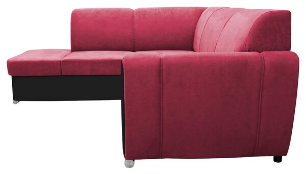 ROHOVÁ SEDAČKA, textil, červená, čierna MID.YOU - Sedačky, Online Only