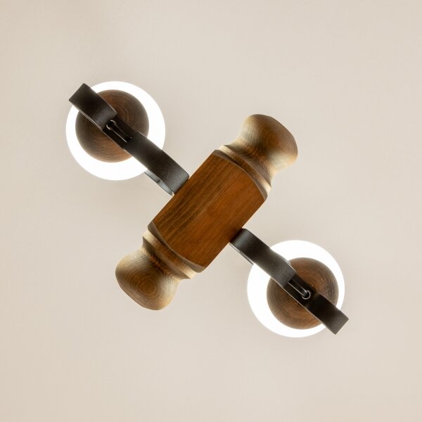 Brilagi - Luster na reťazi RUSTIC 2xE14/40W/230V buk