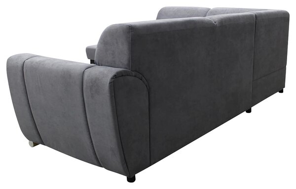 ROHOVÁ SEDAČKA, textil, sivá, čierna MID.YOU - Sedačky, Online Only