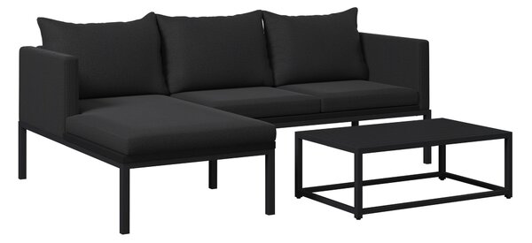 TERASOVÁ SEDACIA SÚPRAVA 3-dielne, kov, textil Ambia Garden - Online Only záhrada, Online Only