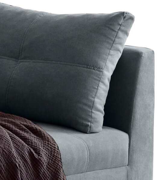 ROHOVÁ SEDAČKA, textil, kompozitné drevo, antracitová MID.YOU - Sedačky, Online Only