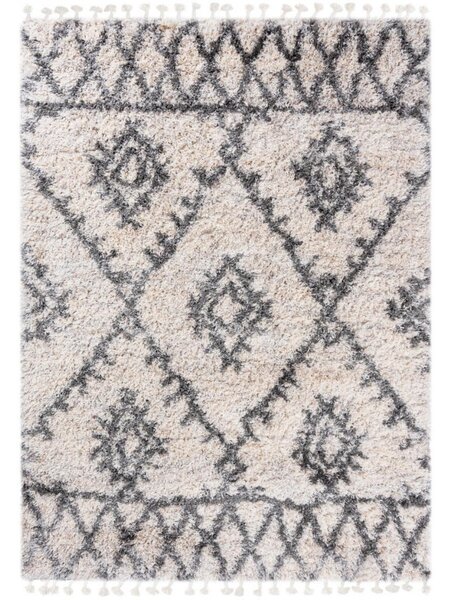 Kusový koberec shaggy Azteco krémovo sivý 2 80x150cm