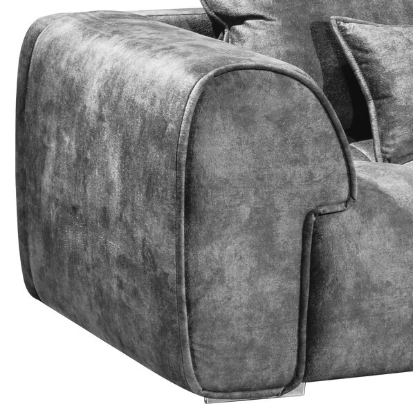 VEĽKÁ POHOVKA, textil, sivá Livetastic - Sedačky, Online Only