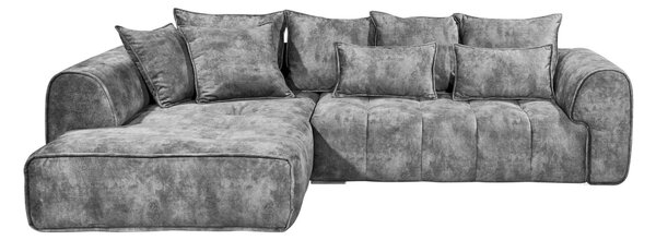 ROHOVÁ SEDAČKA, textil, sivá MID.YOU - Sedačky, Online Only