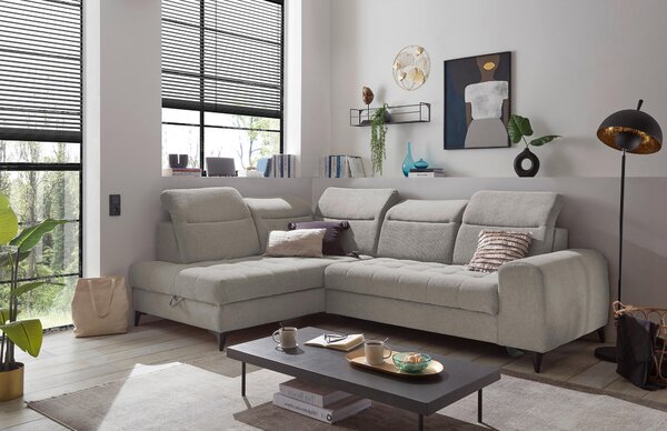 ROHOVÁ SEDAČKA, textil, taupe MID.YOU - Sedačky, Online Only