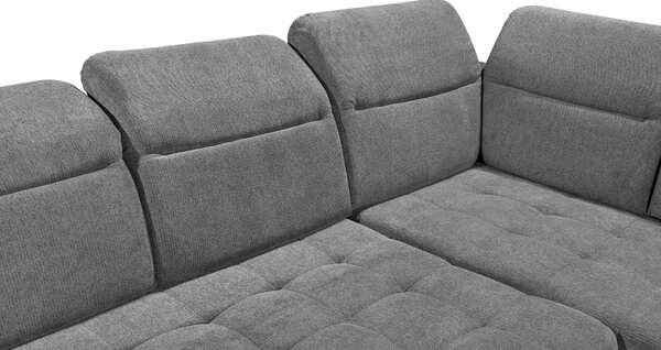 ROHOVÁ SEDAČKA, textil, antracitová MID.YOU - Sedačky, Online Only