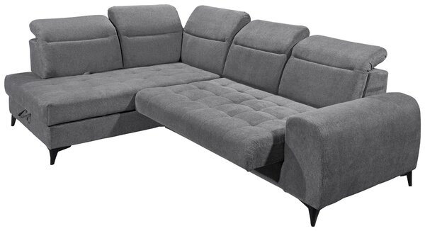 ROHOVÁ SEDAČKA, textil, antracitová MID.YOU - Sedačky, Online Only