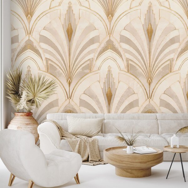 Tapeta luxusná art deco geometria