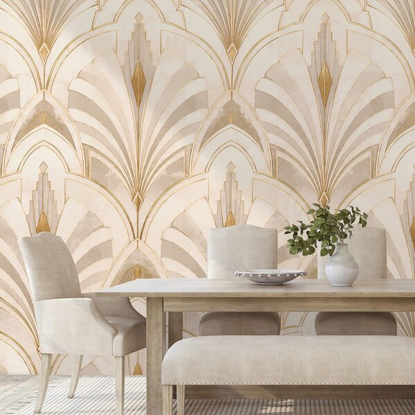 Tapeta luxusná art deco geometria