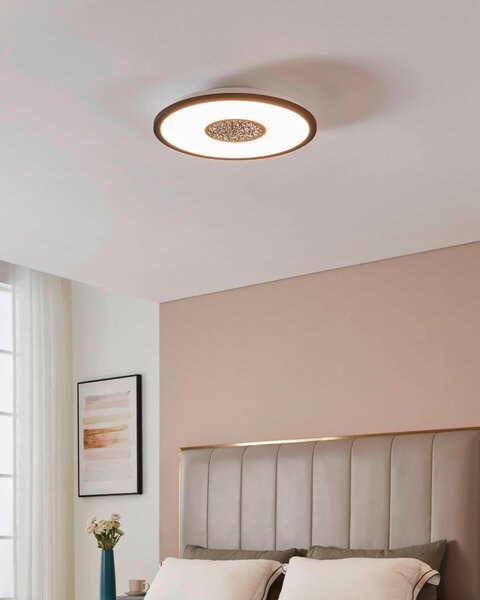 STROPNÉ LED SVIETIDLO, 45/7 cm Eglo - Online Only bytové doplnky, Online Only
