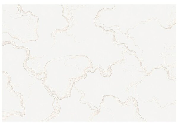 Tapeta minimalistické béžové vlnité línie