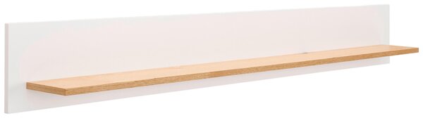 NÁSTENNÁ POLICA, dub, biela, farba duba, 160/20/16 cm MID.YOU - Regály, Online Only