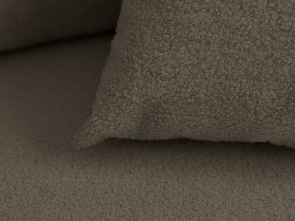 Rozkladacia obojstranná sedacia súprava do L SMART BOUCLE 232x143 cm, sivo-hnedá