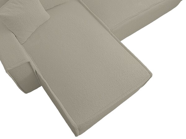 Rozkladacia obojstranná sedacia súprava do L SMART BOUCLE 232x143 cm, sivobéžová