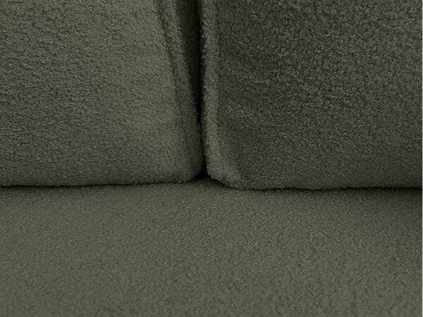 Rozkladacia obojstranná sedacia súprava do L SMART BOUCLE 232x143 cm, tmavozelená