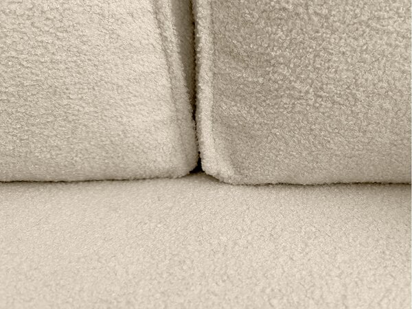 Rozkladacia obojstranná sedacia súprava do L SMART BOUCLE 232x143 cm, krémová