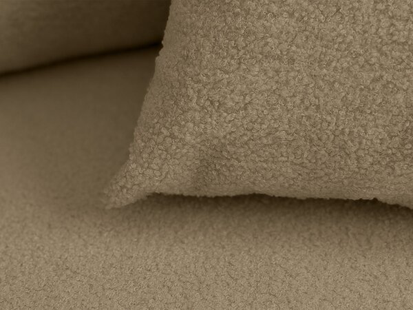 Rozkladacia obojstranná sedacia súprava do L SMART BOUCLE 232x143 cm, tmavobéžová