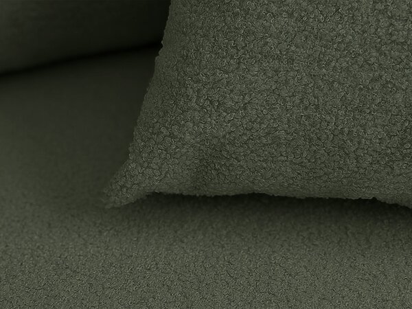 Rozkladacia obojstranná sedacia súprava do L SMART BOUCLE 232x143 cm, tmavozelená