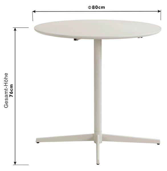 JEDÁLENSKÝ STÔL, kašmírová, 80/76/80 cm P & B - Stoly, Online Only