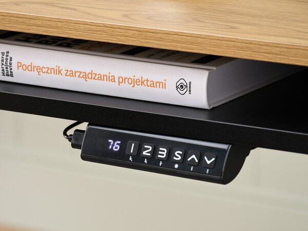 NovýNábytok.sk PC stolík Osto 100 (dub čierny + čierna). Akcia -15%. Vlastná spoľahlivá doprava až k Vám domov. 1109819